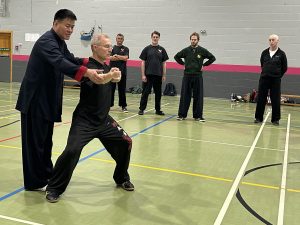 Master Wang Correcting Postures